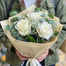 Букет цветов из:  Розы в Лухе